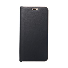Чехол с клапаном для Samsung S25 Luna Book Gold черный