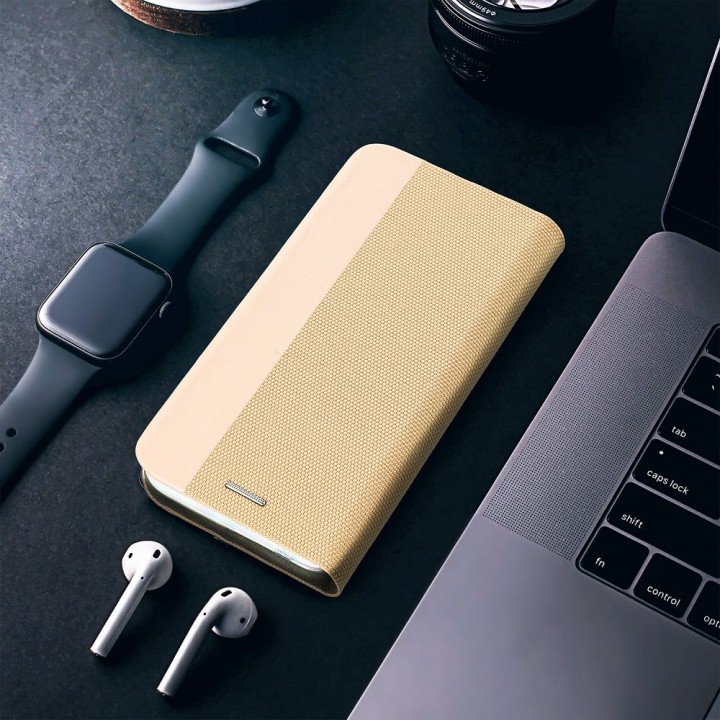 Чехол с клапаном для Samsung S25 PLUS Sensitive Book золотой