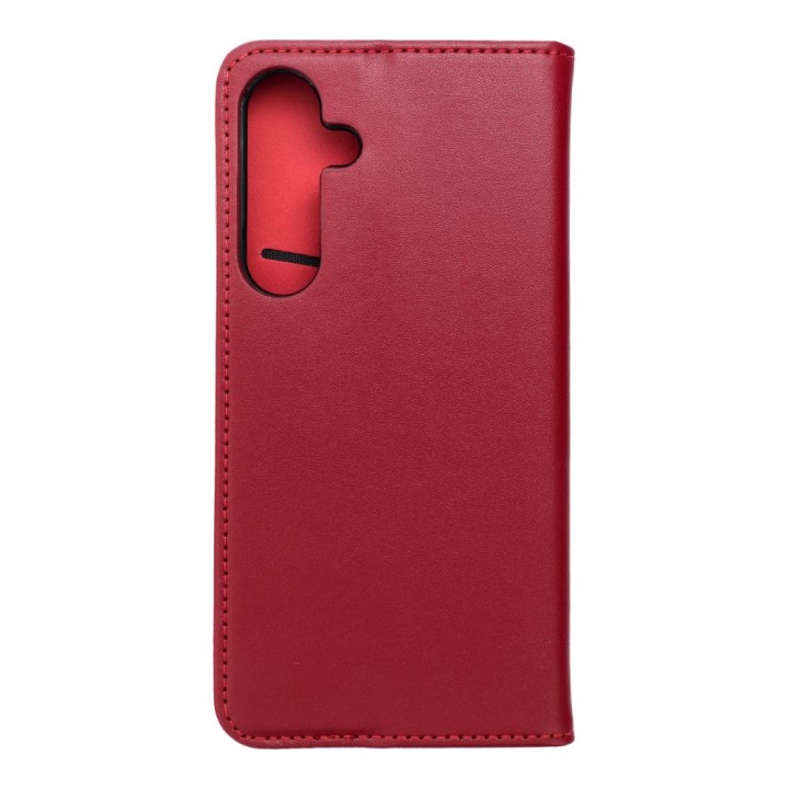 Чехол с клапаном для Samsung S25 PLUS Smart Pro Book кожаный бордовый
