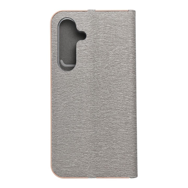 Etui z klapką na Samsung S25 Luna Book Gold srebrne