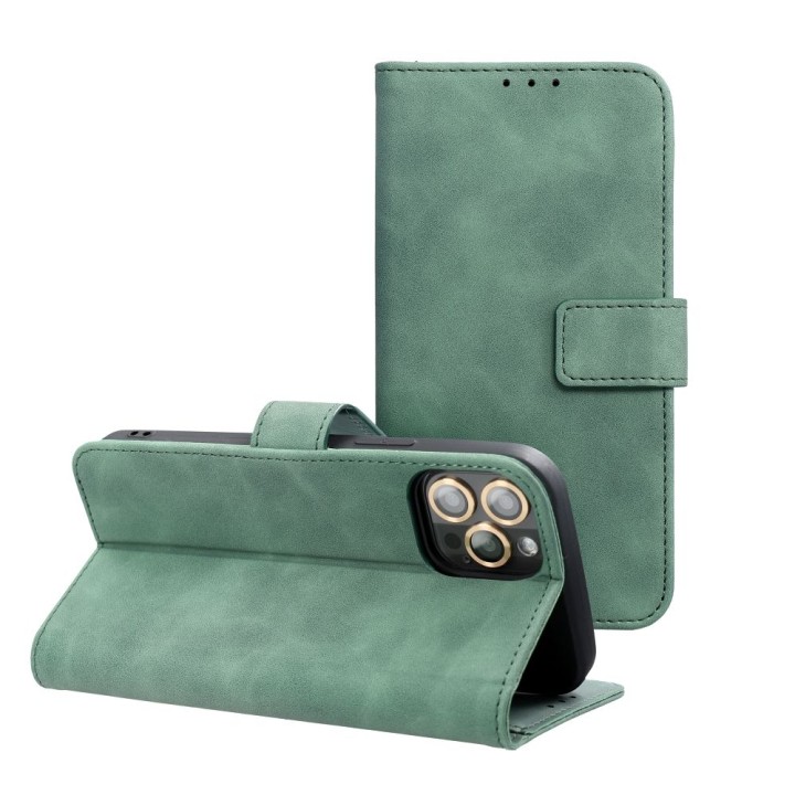 Flip case for Samsung S25 Tender Book green