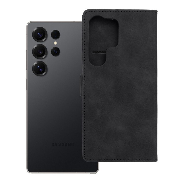 Etui z klapką na Samsung S25 ULTRA Tender Book czarne