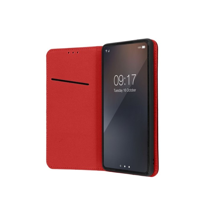 Чехол с клапаном для Samsung S25 ULTRA Smart Pro Book кожаный бордовый