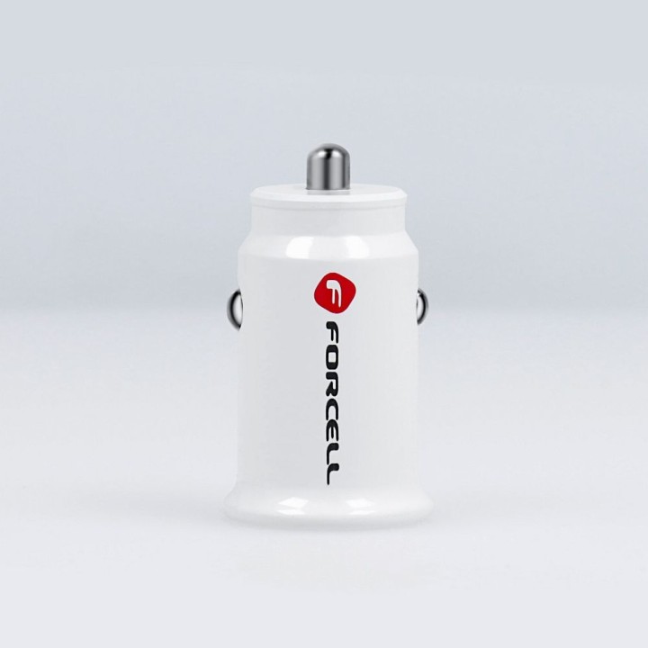 FORCELL car charger Mini 2xUSB 3,1A white CC-SJ02