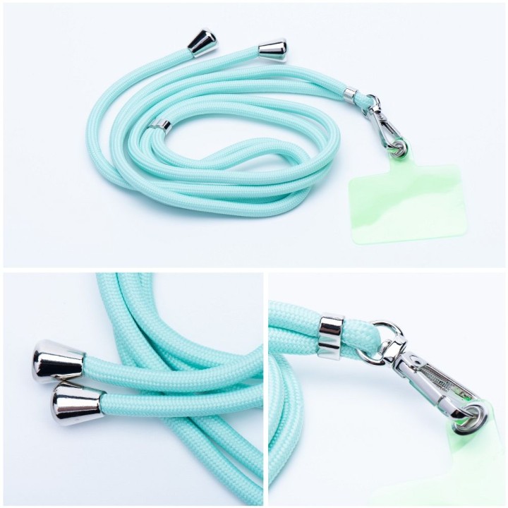 Phone lanyard, phone charm - SWING (6mm) with adjustable length / cord length 165cm (max 82,5cm loop length) / for
