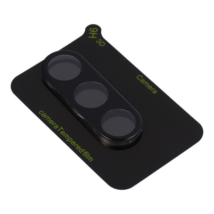 Tempered glass 5D Full Glue for camera for Samsung S25 black