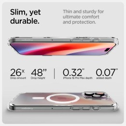 SPIGEN чехол ULTRA HYBRID "T" MAG совместимый с Magsafe для IPHONE 16 Pro Max white