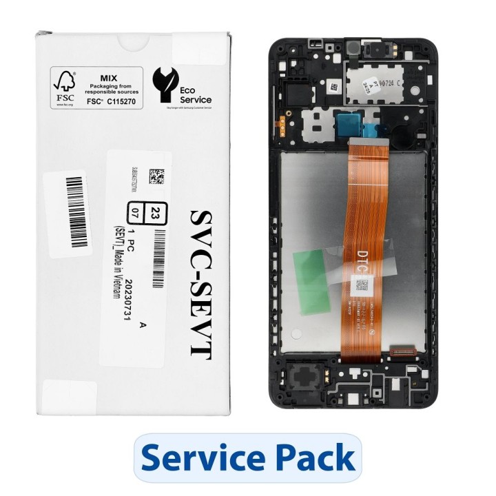 ServicePack LCD display SAMSUNG A12 A125F GH82-24490A