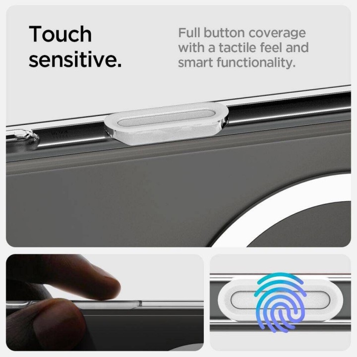 SPIGEN futerał ULTRA HYBRID "T" MAG kompatybilny z MagSafe do IPHONE 16 Pro Max white