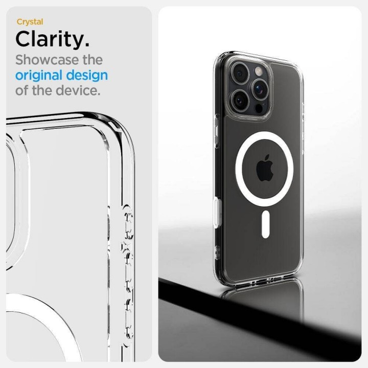 SPIGEN futerał ULTRA HYBRID "T" MAG kompatybilny z MagSafe do IPHONE 16 Pro Max white