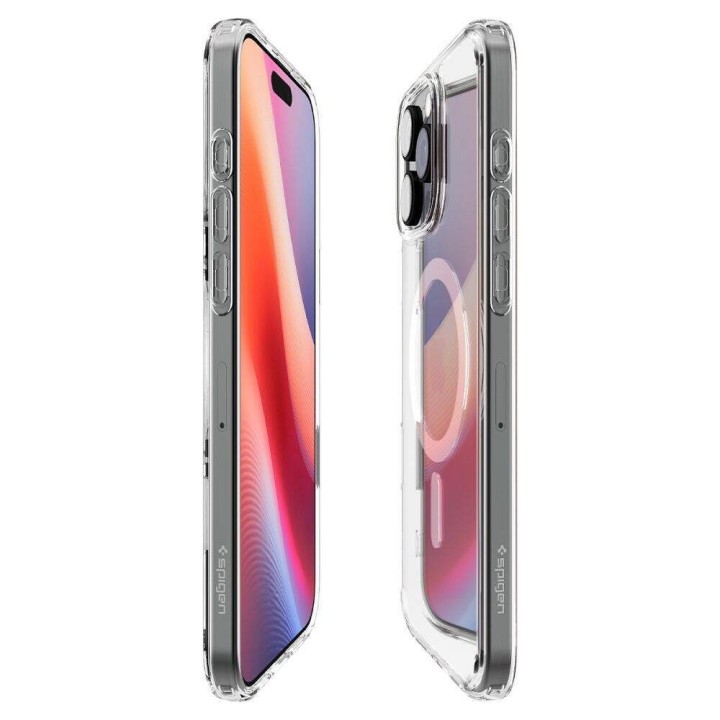 SPIGEN case ULTRA HYBRID "T" MAG compatible with Magsafe for IPHONE 16 Pro white