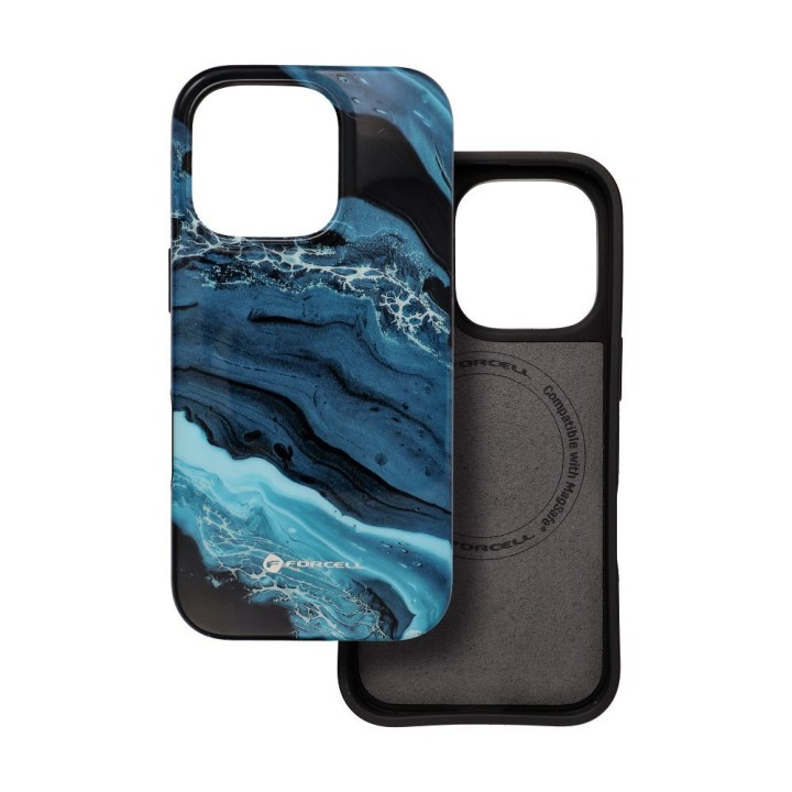 Case for iPhone 15 PRO Forcell F-Protect Mirage compatible with MagSafe Military Drop-Test deep sea