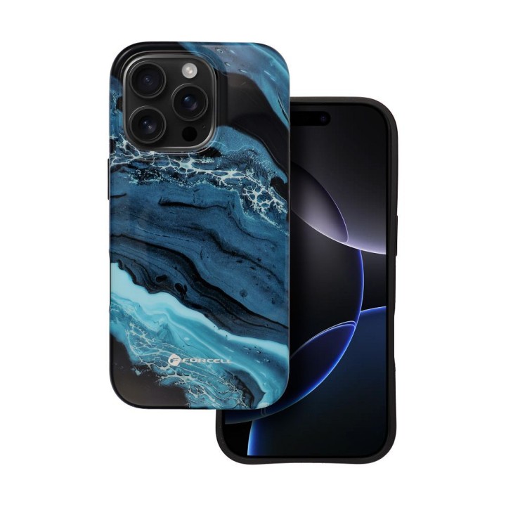 Case for iPhone 15 PRO Forcell F-Protect Mirage compatible with MagSafe Military Drop-Test deep sea
