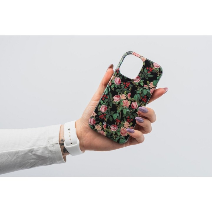 Case for iPhone 15 PRO Forcell F-Protect Mirage compatible with MagSafe Military Drop-Test rose drama