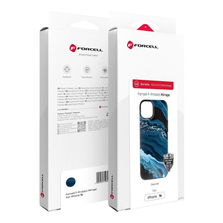 Case for iPhone 15 PRO MAX Forcell F-Protect Mirage compatible with MagSafe Military Drop-Test deep sea