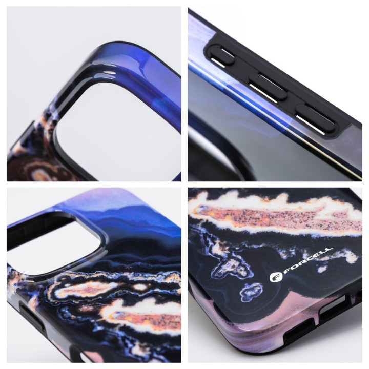 Case for iPhone 15 PRO MAX Forcell F-Protect Mirage compatible with MagSafe Military Drop-Test gold island