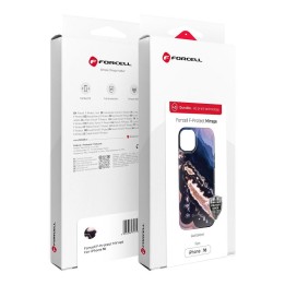 Case for iPhone 15 Forcell F-Protect Mirage compatible with MagSafe Military Drop-Test gold island