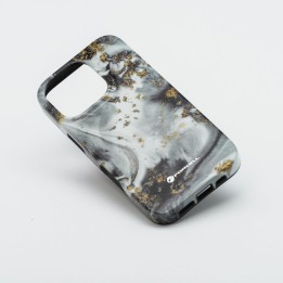 Case for iPhone 15 Forcell F-Protect Mirage compatible with MagSafe Military Drop-Test silver fog