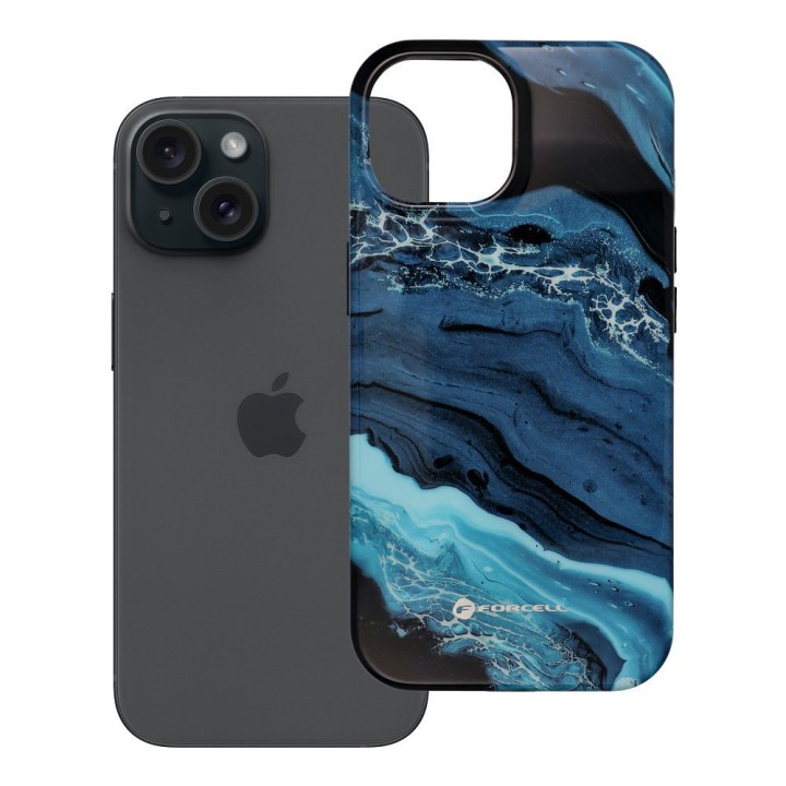 Чохол для iPhone 15 Forcell F-Protect Mirage сумісний із MagSafe Military Drop-Test deep sea