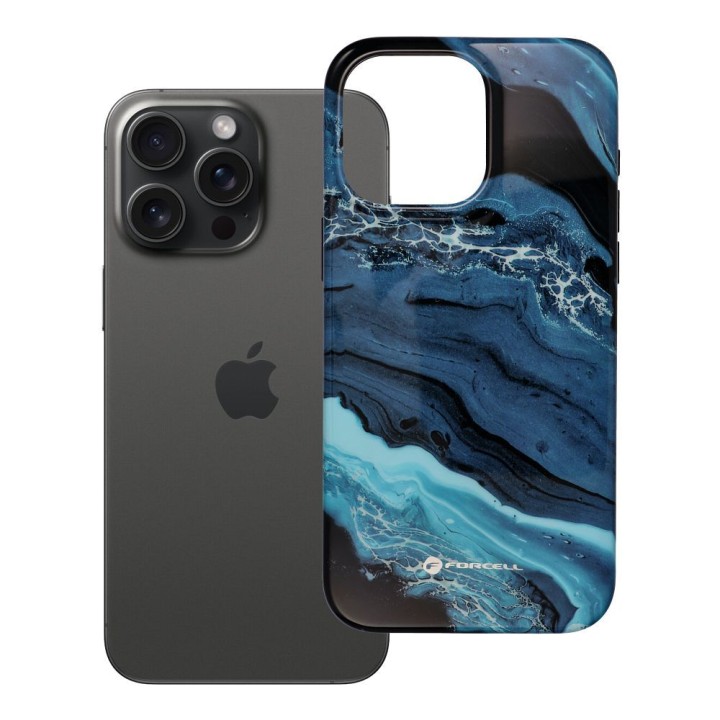 Чохол для iPhone 15 PRO MAX Forcell F-Protect Mirage сумісний із MagSafe Military Drop-Test deep sea