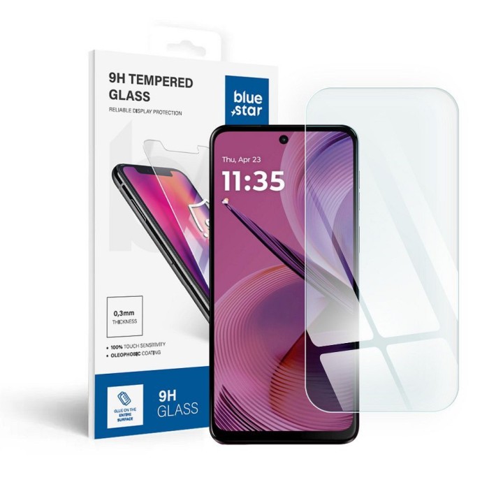 Tempered glass for Motorola G55 Blue Star