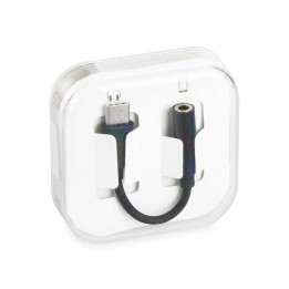 AUX adapter Type C (male) to Jack 3,5 mm (female) BOX black [DAC]