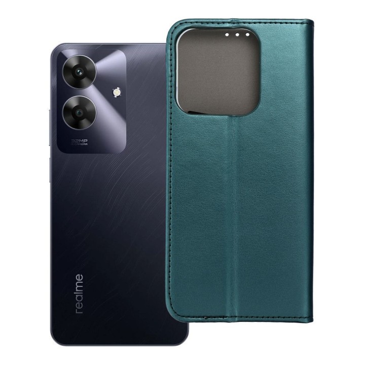 Flip case for Realme NOTE 60 Smart Magneto dark green