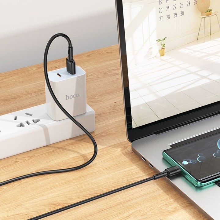 Кабель USB A — USB C Hoco 3A 1 m X83 черный