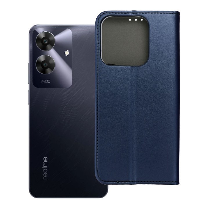 Etui z klapką na Realme NOTE 60 Smart Magneto granatowe