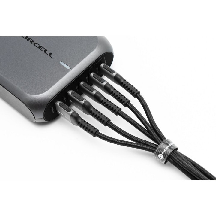 Кабель USB A — Lightning Forcell F-Energy 2,4A 12W Cafule 3 m C257 чорний