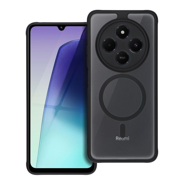 Чехол для Xiaomi Redmi 17C 4G / 14C 4G / 14C 5G / Poco C75 4G Full Matte Mag Cover совместимый с MagSafe черный