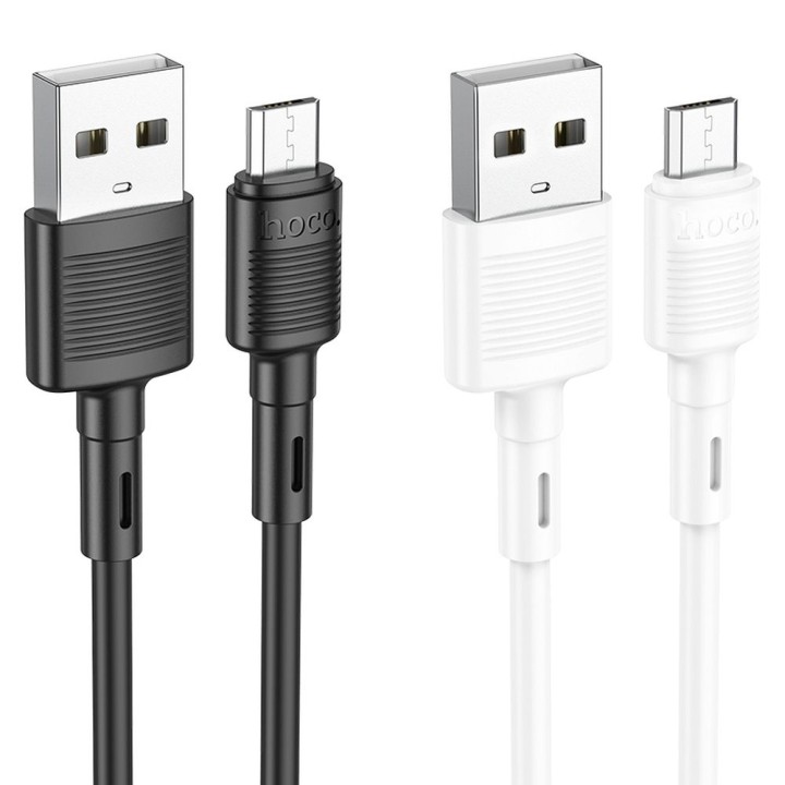 Cable USB A to Micro USB Hoco 2,4A 1 m X83 white