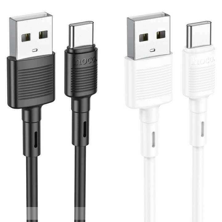 USB-A to USB-C cable Hoco 3A 1 m X83 white