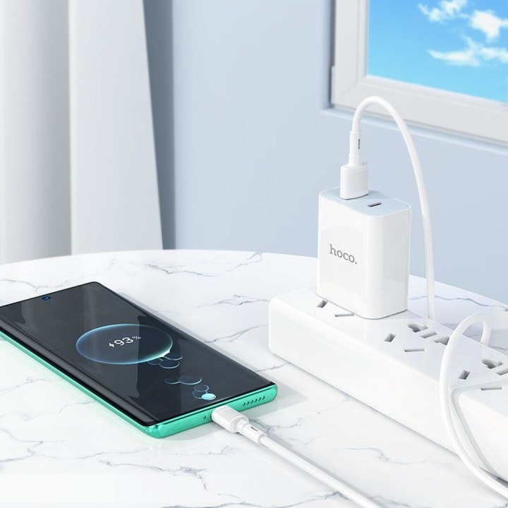 Kabel USB A do USB C Hoco 3A 1 m X83 biały