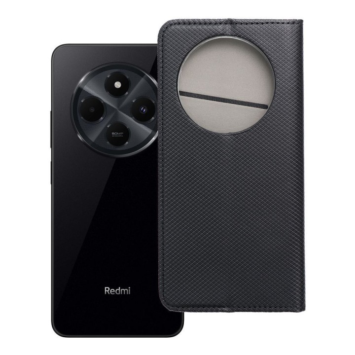 Чехол с клапаном для Oppo Reno 12F Smart Case Book черный