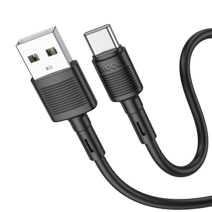 Кабель USB A — USB C Hoco 3A 1 m X83 черный
