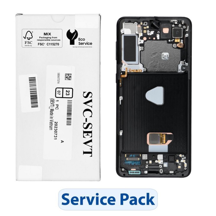 ServicePack Wyświetlacz LCD SAMSUNG S21 Plus G996B GH82-27268A Black