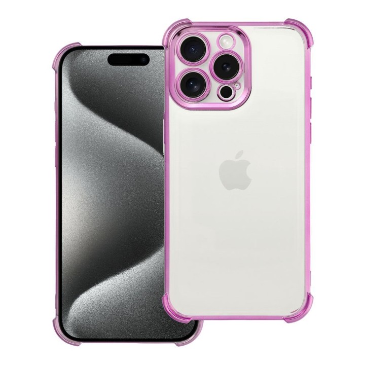 Etui na iPhone 15 PRO MAX Antishock Electro purpurowe