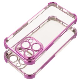 Чехол для Samsung S25 Antishock Electro пурпурный