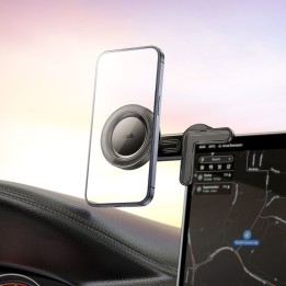 Phone holder for car magnetic Hoco for dashboard H57 black