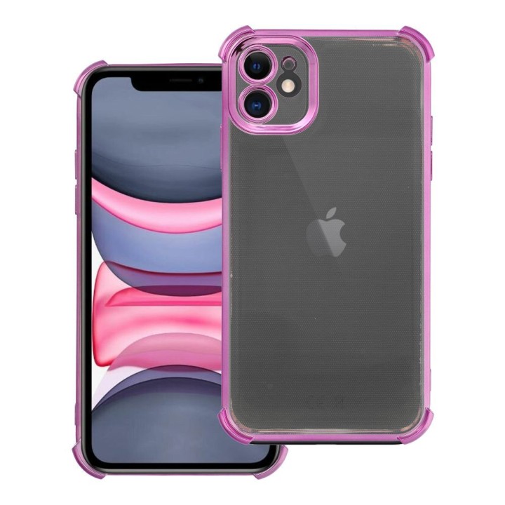 Etui na iPhone 11 Antishock Electro purpurowe
