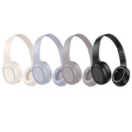 Wireless headphones on-ear Hoco W46 light grey