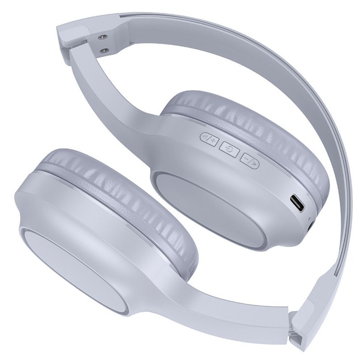 Wireless headphones on-ear Hoco W46 light grey
