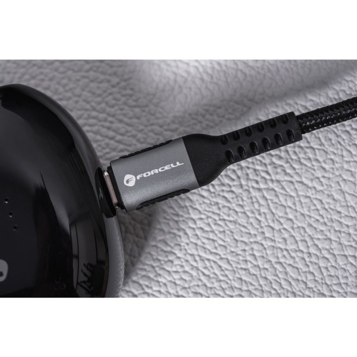 Кабель USB A — USB C Forcell F-Energy QC4.0 3A 66W Cafule 2 m C256 черный