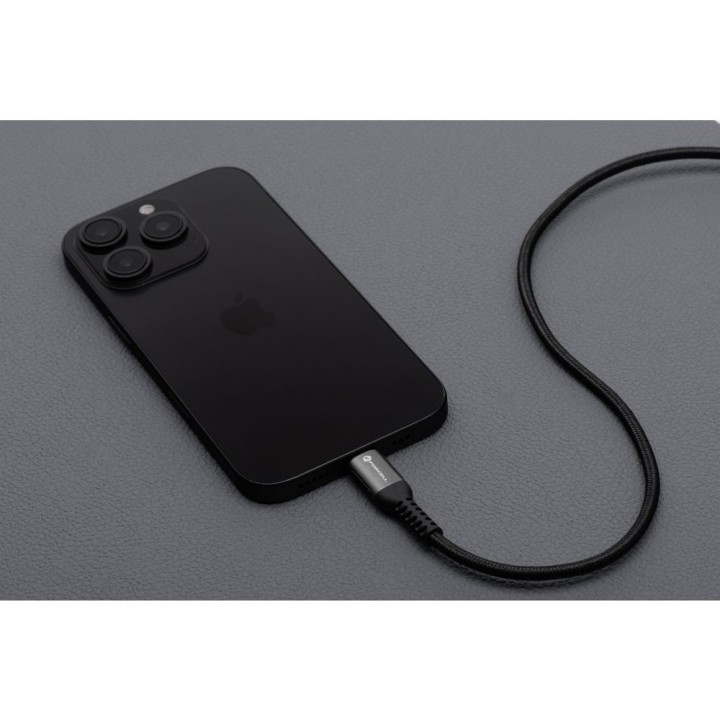 Кабель USB C — USB C Forcell F-Energy QC4.0 PD 5A 100W Cafule 2 m C260 чорний