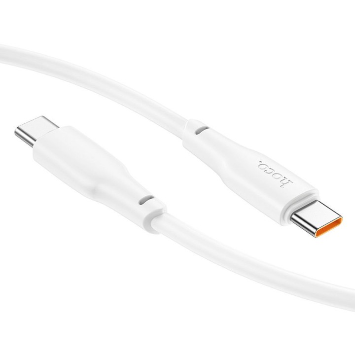 Cable USB C to USB C Hoco 3A 100W 2 m X93 white
