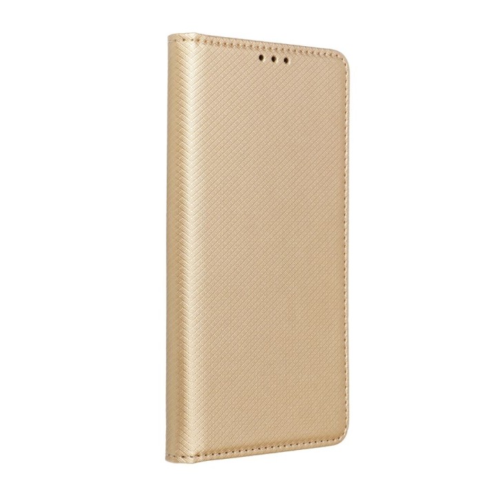 Etui z klapką na Samsung A36 5G Smart Case Book złote