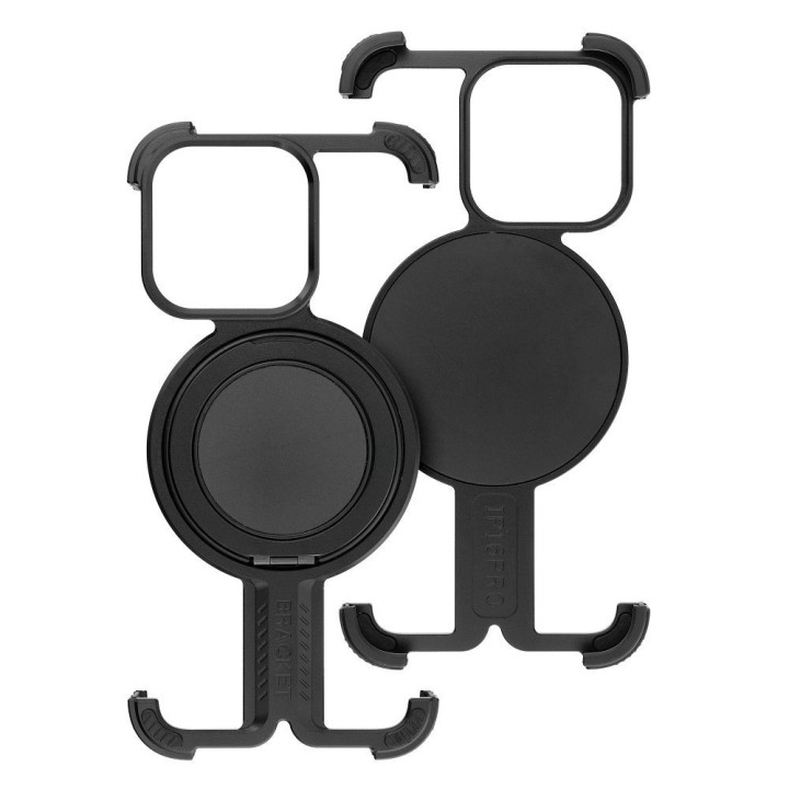 Чехол TITANIUM Bracket совместимый с MagSafe для IPHONE 16 PLUS черный