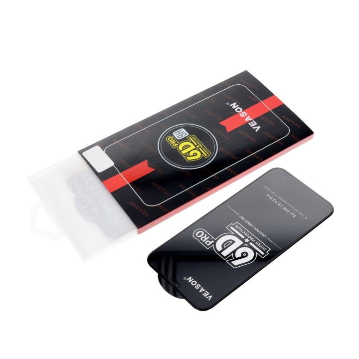 Tempered glass 6D for Samsung A12 / M12 / F12 Veason Pro Glass black
