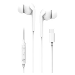 Дротові навушники-вкладиші USB C (DAC) Blue Star M15C 1,2 m білі